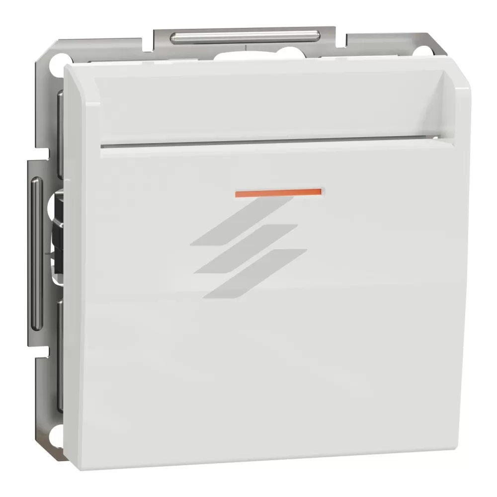 Вимикач картковий механізм, без рамки, білий, серія Asfora, Schneider Electric