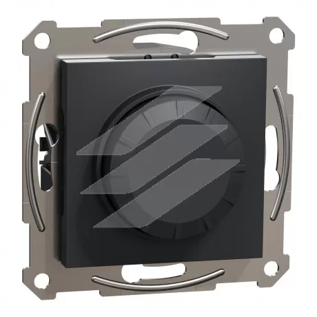 Світлорегулятор поворотний RC 3-370Вт, антрацит, серія Asfora, Schneider Electric