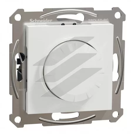 Світлорегулятор поворотний, без рамки, білий, серія Asfora, Schneider Electric
