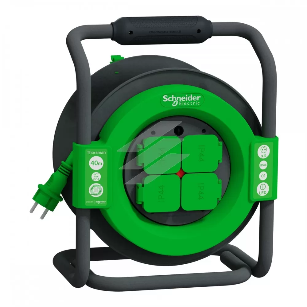 Подовжувач на котушці 40 3х1.5мм, IP44, Schneider Electric