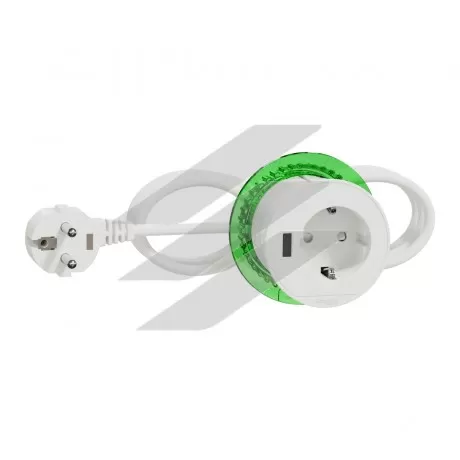 Розетковий блок вбудованого встановлення 2К+З, USB тип, білий колір, Schneider Electric