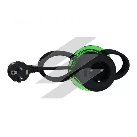 Розетковий блок вбудованого встановлення 2К+З, USB тип, антрацит, Schneider Electric