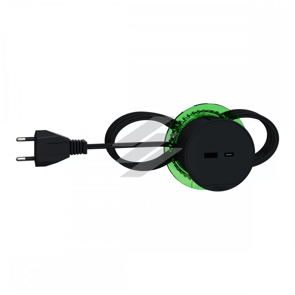 Розетковий блок вбудованого встановлення USB тип, тип С, антрацит, Schneider Electric