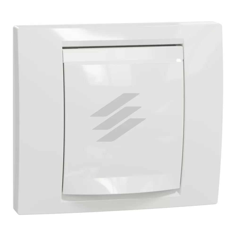 Однопостова рамка IP44 з кришкою (біла), Schneider Electric