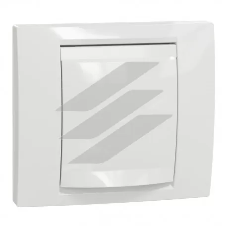 Однопостова рамка IP44 з кришкою (біла), Schneider Electric