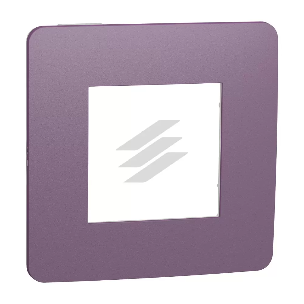 Рамка 1-постова ліловий, білий колір, Schneider Electric