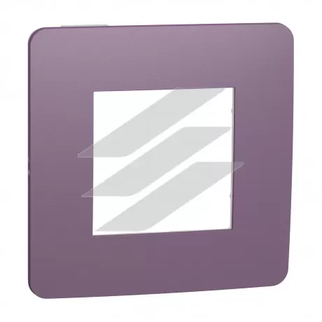 Рамка 1-постова ліловий, білий колір, Schneider Electric