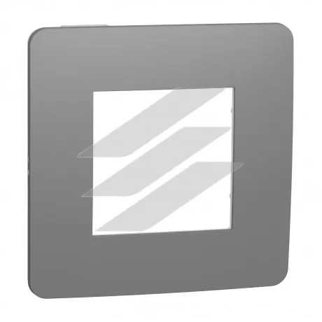 Рамка 1-постова димчато-сірий, білий колір, Schneider Electric