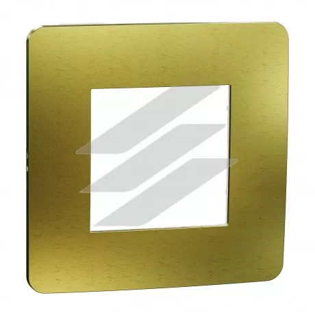 Рамка 1-постова матове золото, білий колір, Schneider Electric