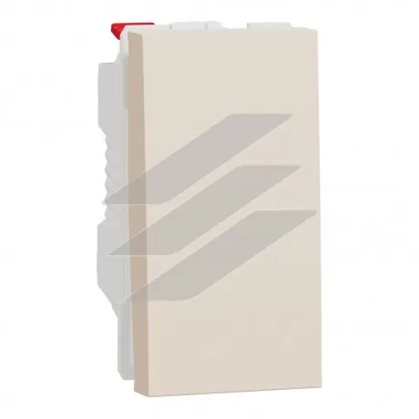 Вимикач 1-клавішний, сх.1, 10А, 1 модуль, бежевий, Schneider Electric