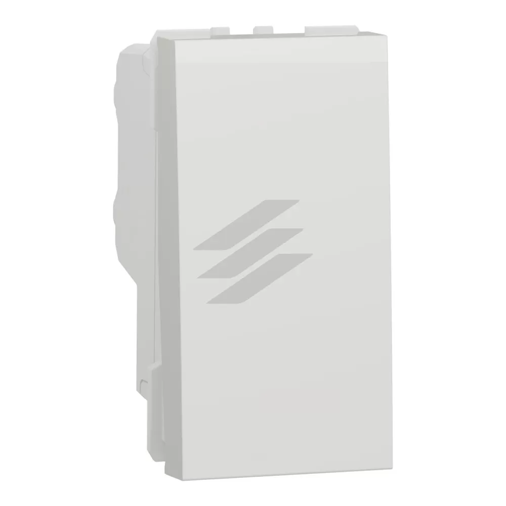 2Р вимикач 16А, 1 модуль, білий колір, Schneider Electric