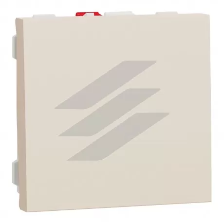 Вимикач 1-клавішний, сх.1, 10А, 2 модуля, бежевий, Schneider Electric