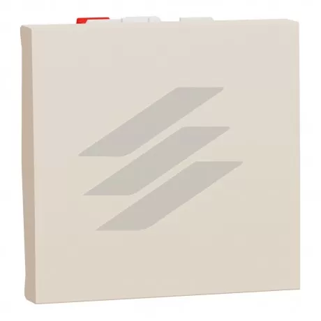 Перемикач 1-клавішний, схема 6, 10А, 2 модулі, бежевий, Schneider Electric