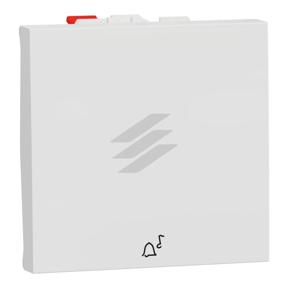 Кнопка дзвінкова, 10А, 2 модулі, біла, Schneider Electric