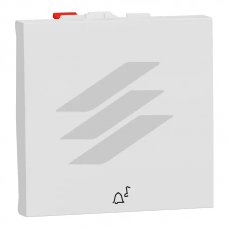Кнопка дзвінкова, 10А, 2 модулі, біла, Schneider Electric