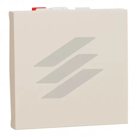 Вимикач 1-клавішний кнопковий сх.1, 10А, 2 модулі, бежевий, Schneider Electric
