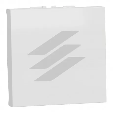 Вимикач 1-клавішний, схема 1 16А, 2 модулі, білий колір, Schneider Electric