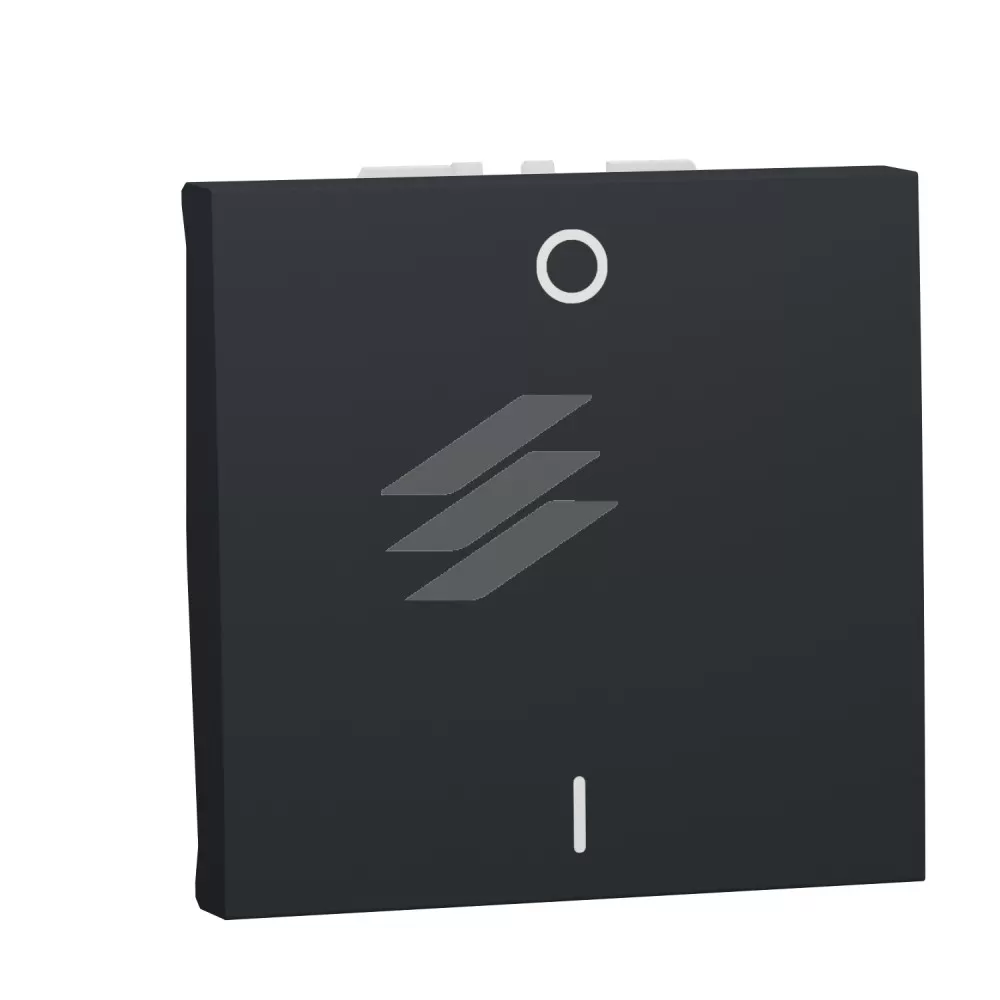 Двополюсний вимикач 16А, 2 модулі, антрацит, Schneider Electric