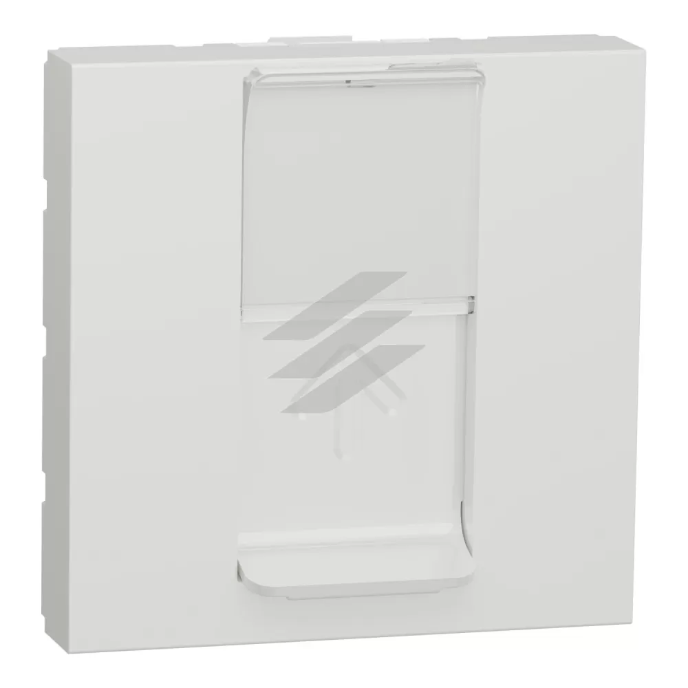 Розетка комп'ютерна RJ45, категорія 6, STP, 2 порта, білий колір, Schneider Electric