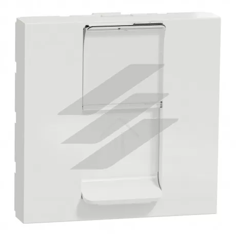 Розетка комп'ютерна RJ45, категорія 5, STP, 2 порти, білий колір, Schneider Electric
