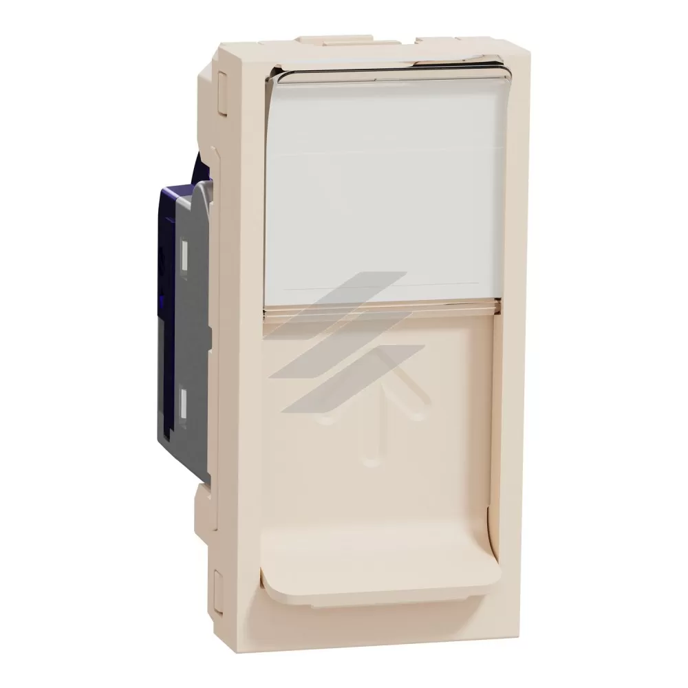 RJ45, 1 модуль, CAT6A, FTP, бежевий, Schneider Electric