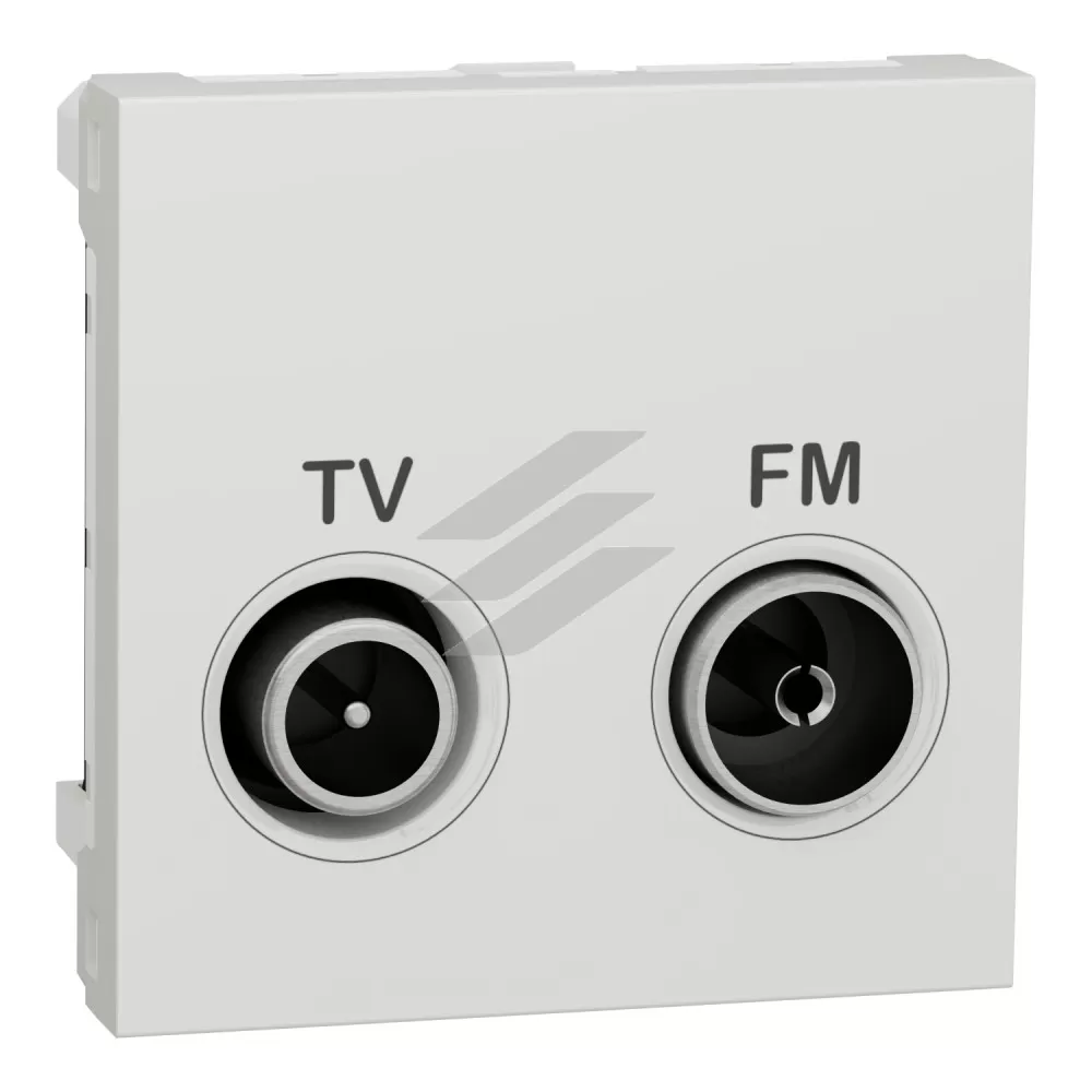 Розетка TV R кінцева, 2 модуля, біла, Schneider Electric