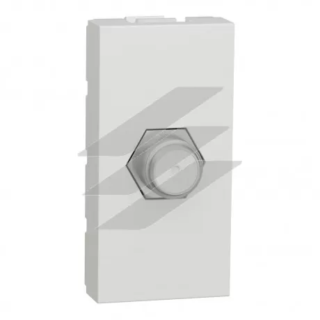 Розетка Coaxial F-type, 1 модуль, біла, Schneider Electric