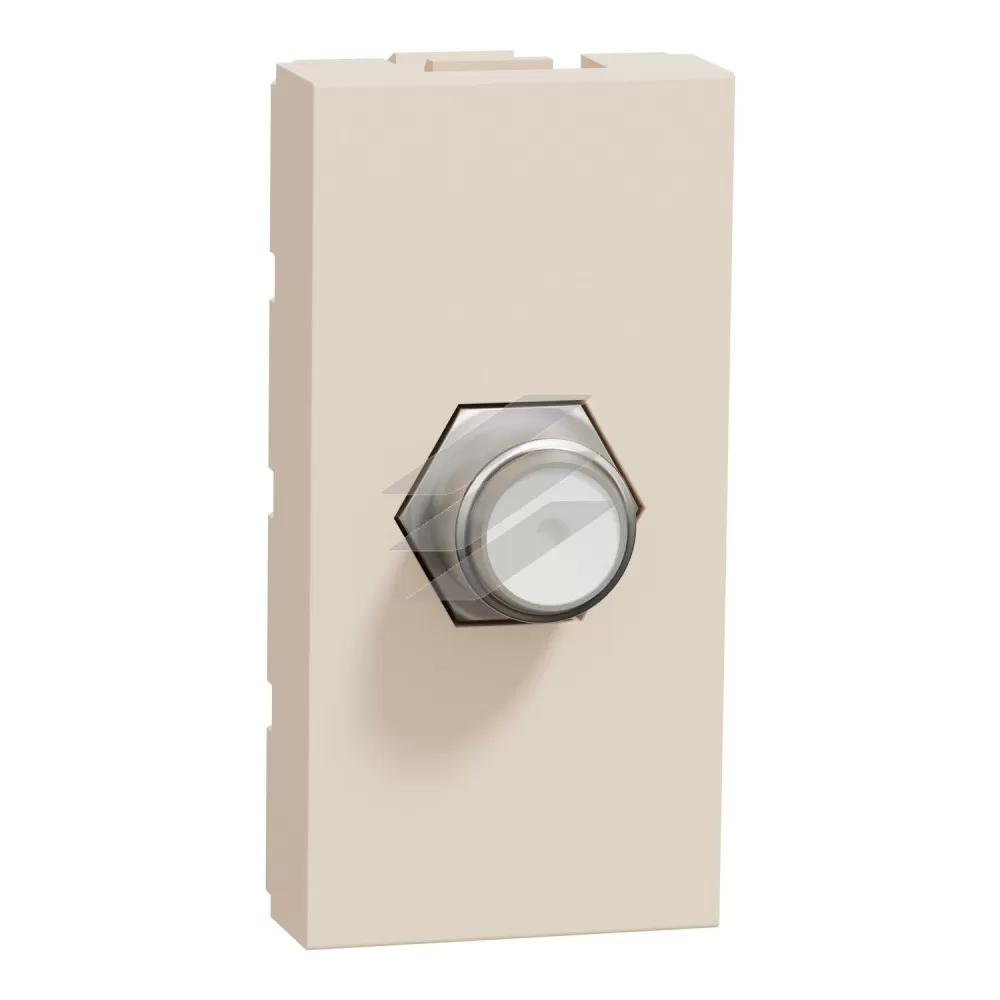 Розетка Coaxial F-type, 1 модуль, бежевий, Schneider Electric