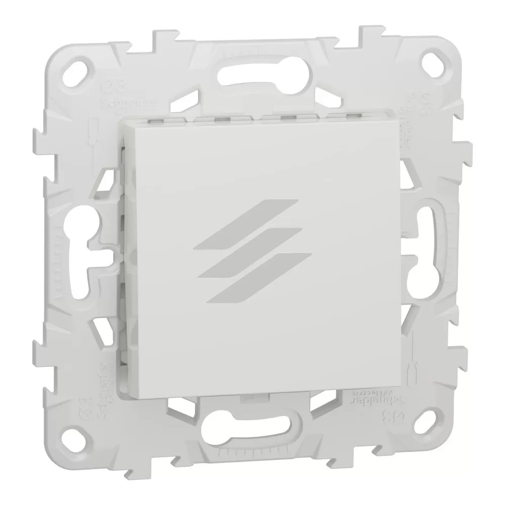 Вимикач 1-клавішний, сх.1, 10А, білий колір, Schneider Electric