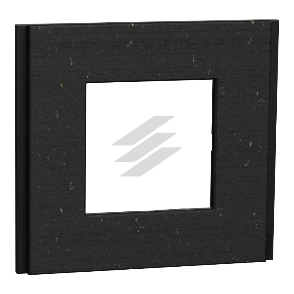 Рамка 1-постова чорний папір, Unica NEW, Deco Material, Schneider Electric