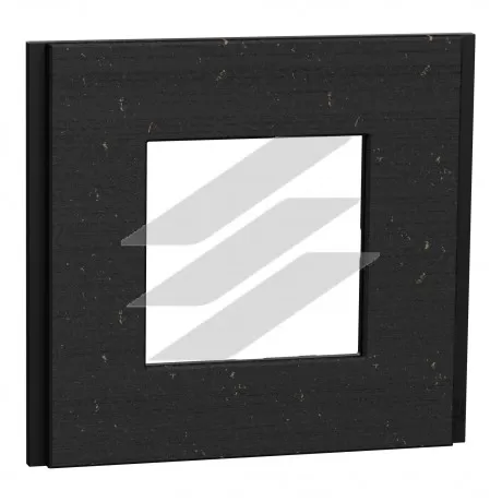 Рамка 1-постова чорний папір, Unica NEW, Deco Material, Schneider Electric