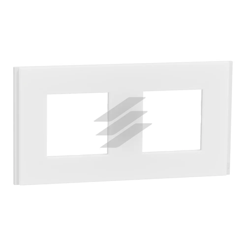 Рамка 2-постова матовий білий, Unica NEW, Deco Material, Schneider Electric