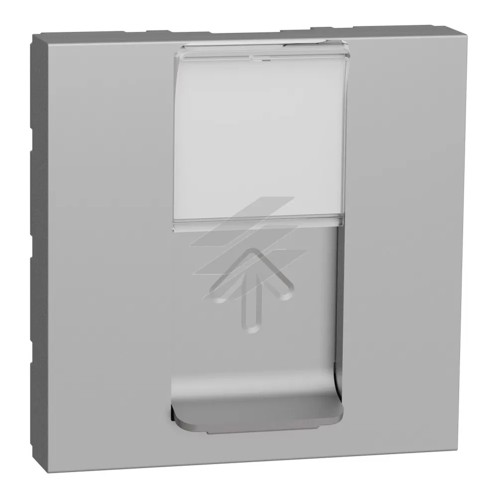 Накладка RJ45, 2 модулі, алюміній, Schneider Electric