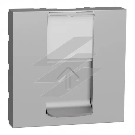 Накладка RJ45, 2 модулі, алюміній, Schneider Electric