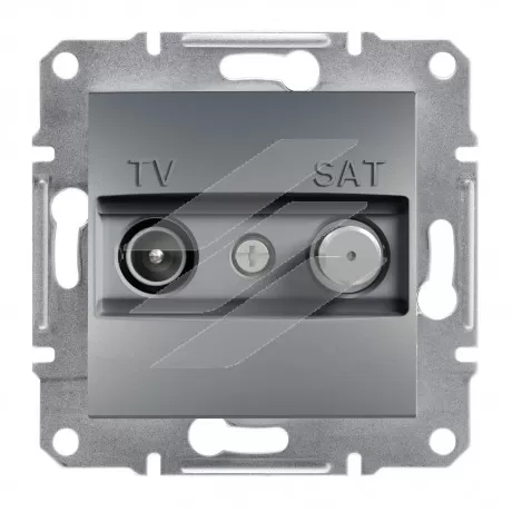 Розетка TV-SAT кінцева, сталь, серія Asfora, Schneider Electric