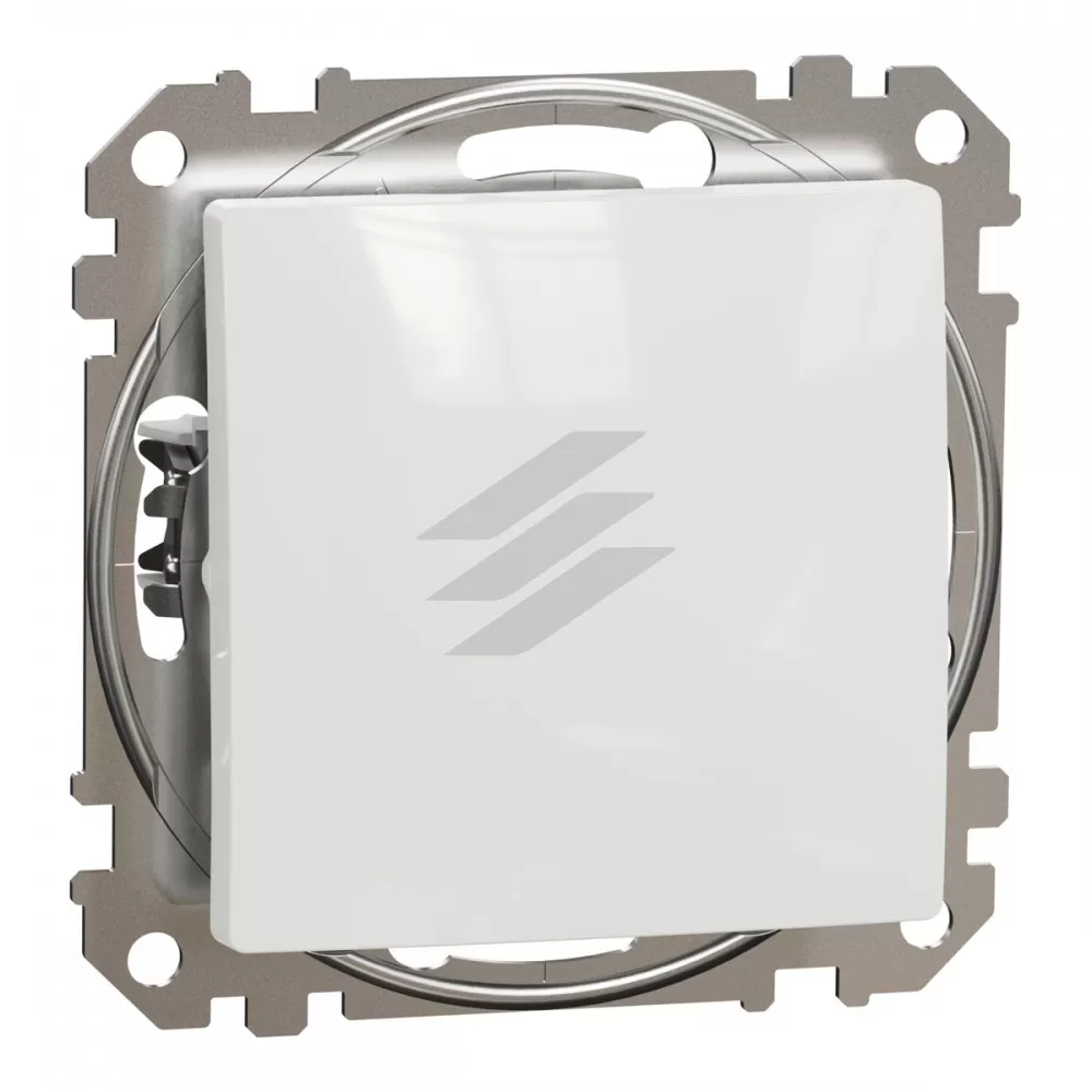 Одноклавішний прохідний перемикач, білий, Sedna Design, Schneider Electric