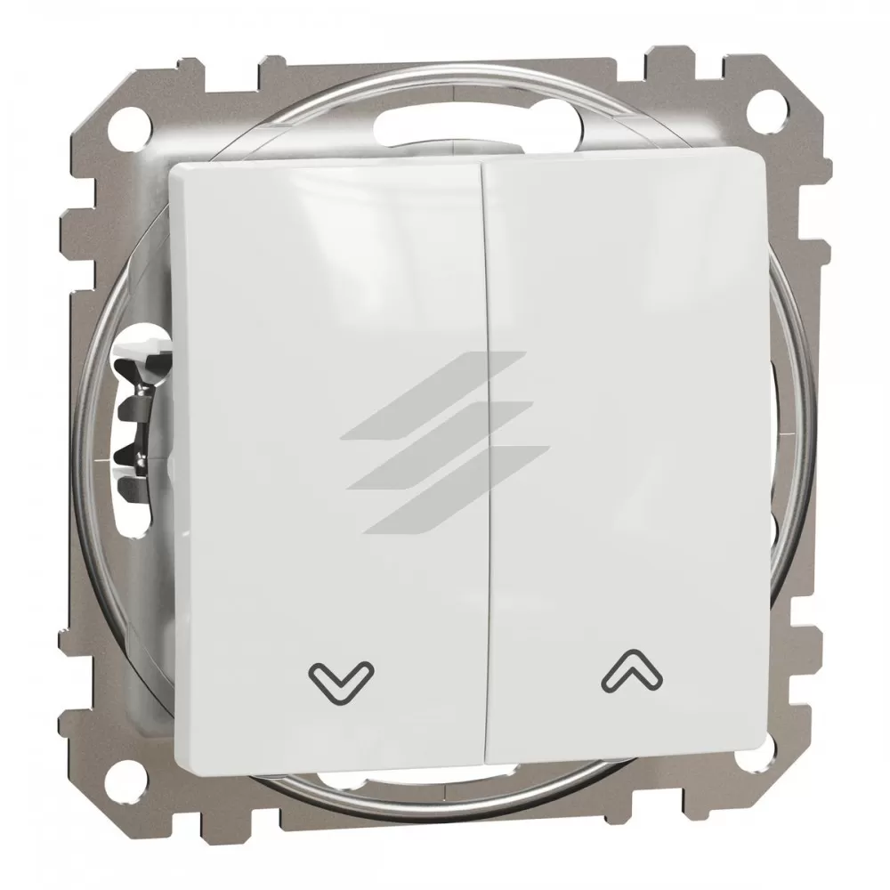 Вимикач для жалюзі з кнопкою Sedna Design, білий колір, Schneider Electric