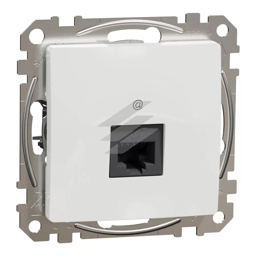 Розетка комп'ютерна 1хRJ45 CAT6 UTP, білий, Sedna Design, Schneider Electric