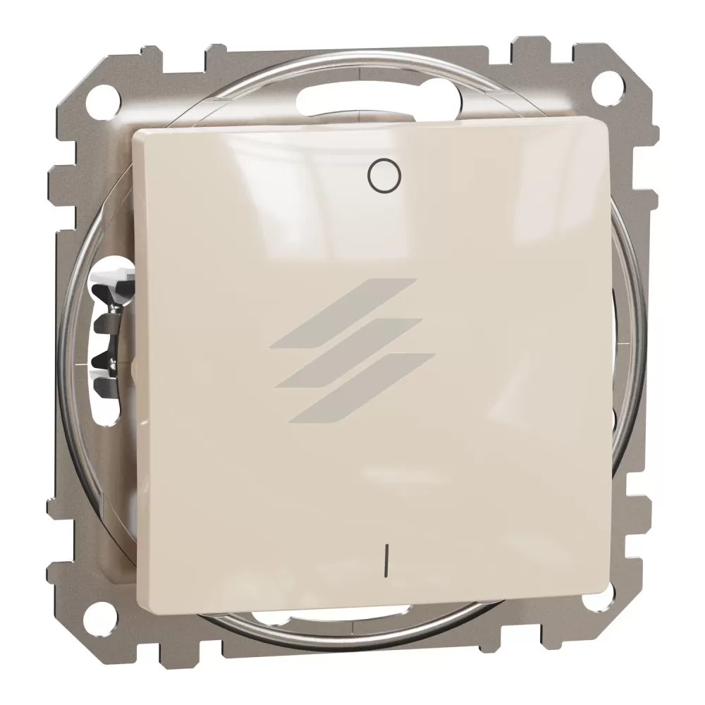 Двополюсний вимикач, бежевий, Sedna Design, Schneider Electric
