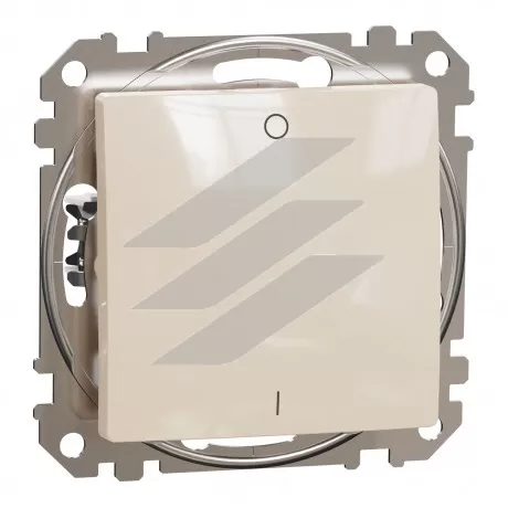 Двополюсний вимикач, бежевий, Sedna Design, Schneider Electric