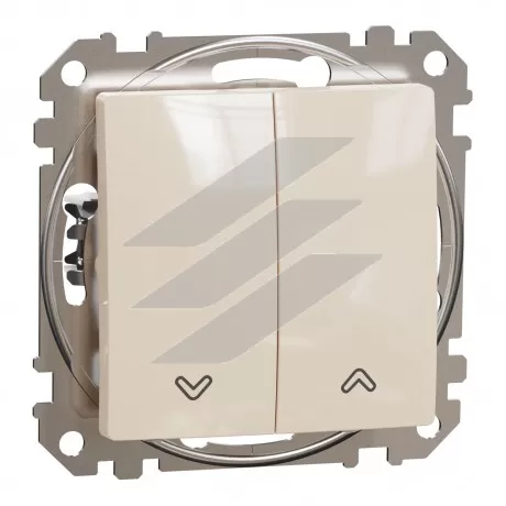 Вимикач для жалюзі, бежевий, Sedna Design, Schneider Electric
