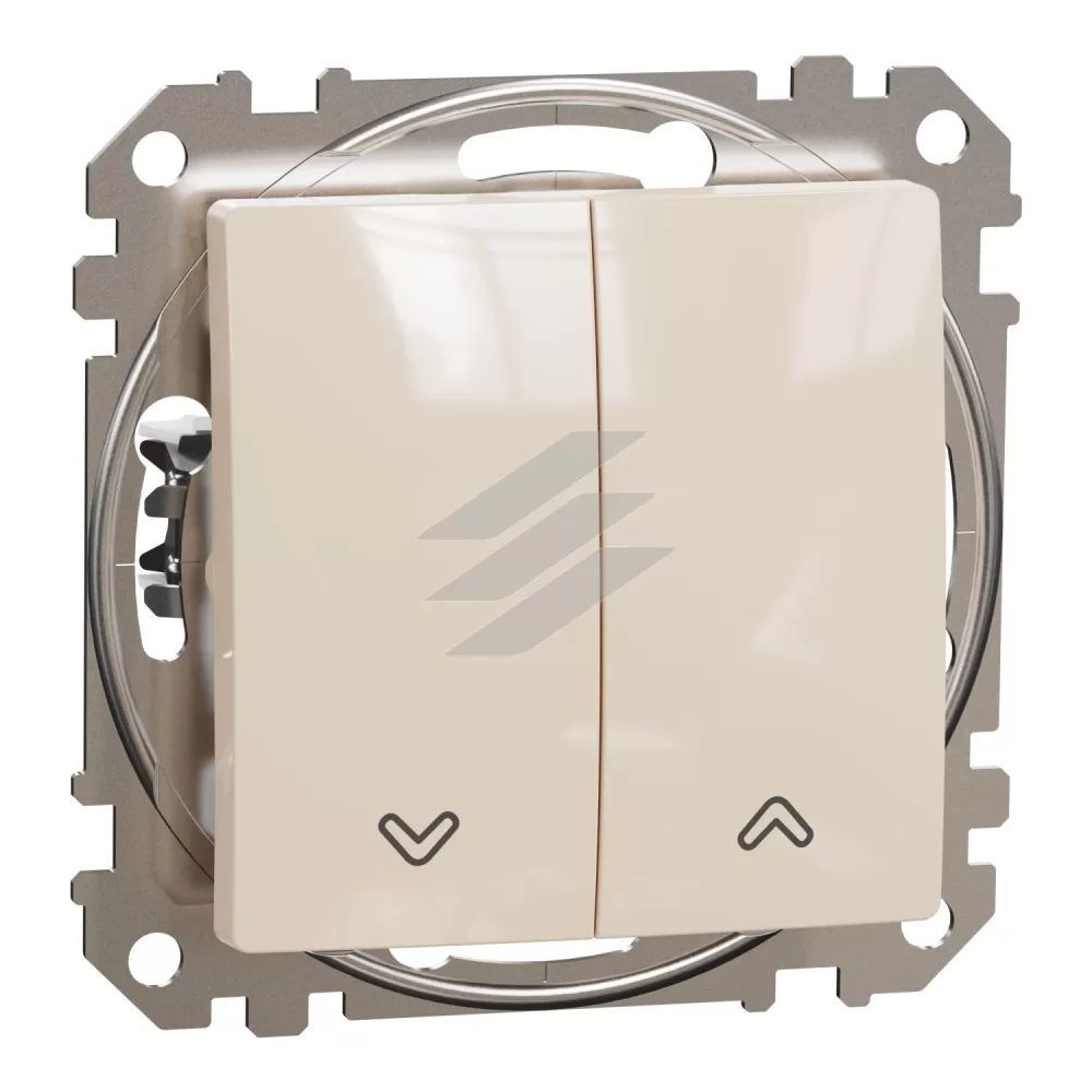 Вимикач для жалюзі з кнопкою Sedna Design, бежевий, Schneider Electric