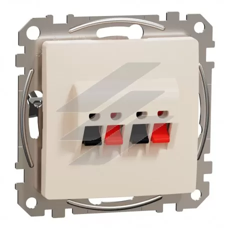 Аудіорозетка, бежевий, Sedna Design, Schneider Electric