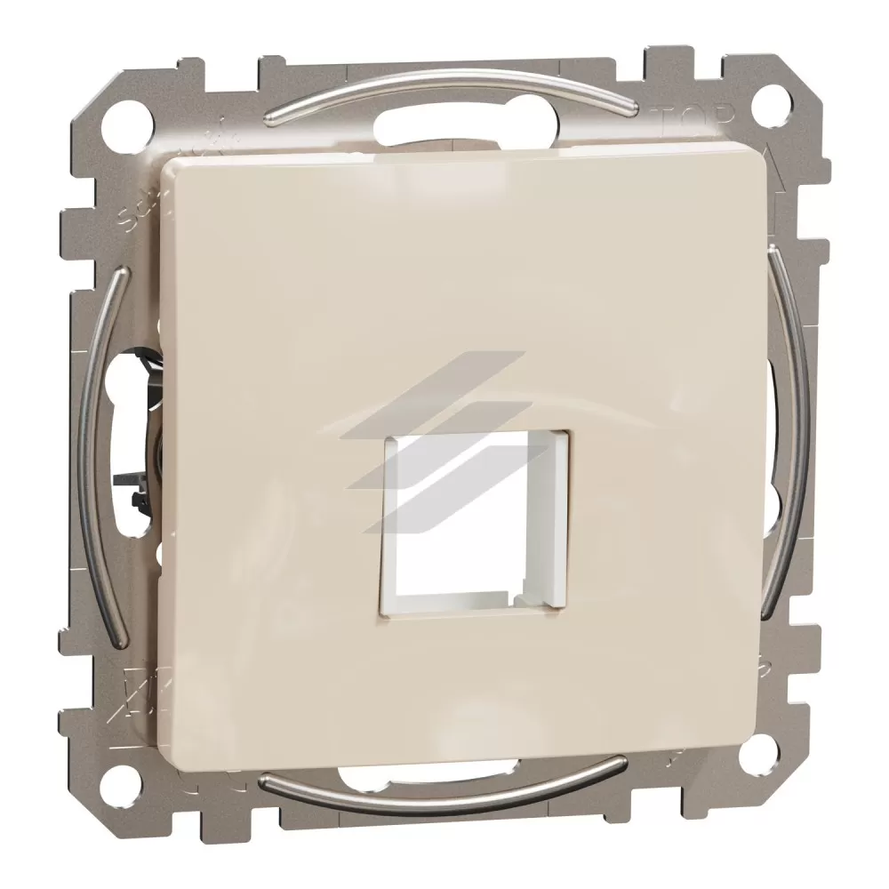 Центр для 1 Keystone, бежевий, Sedna Design, Schneider Electric