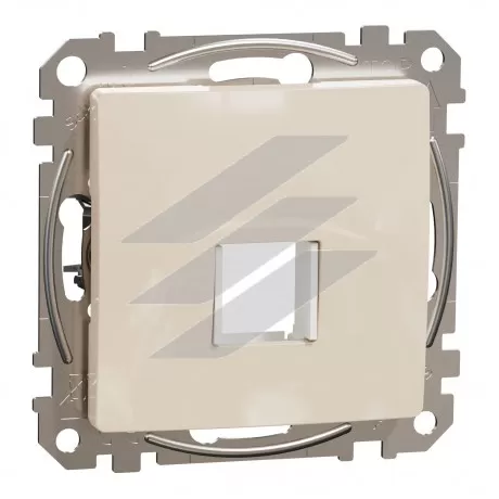 Центр для 1 Keystone, бежевий, Sedna Design, Schneider Electric
