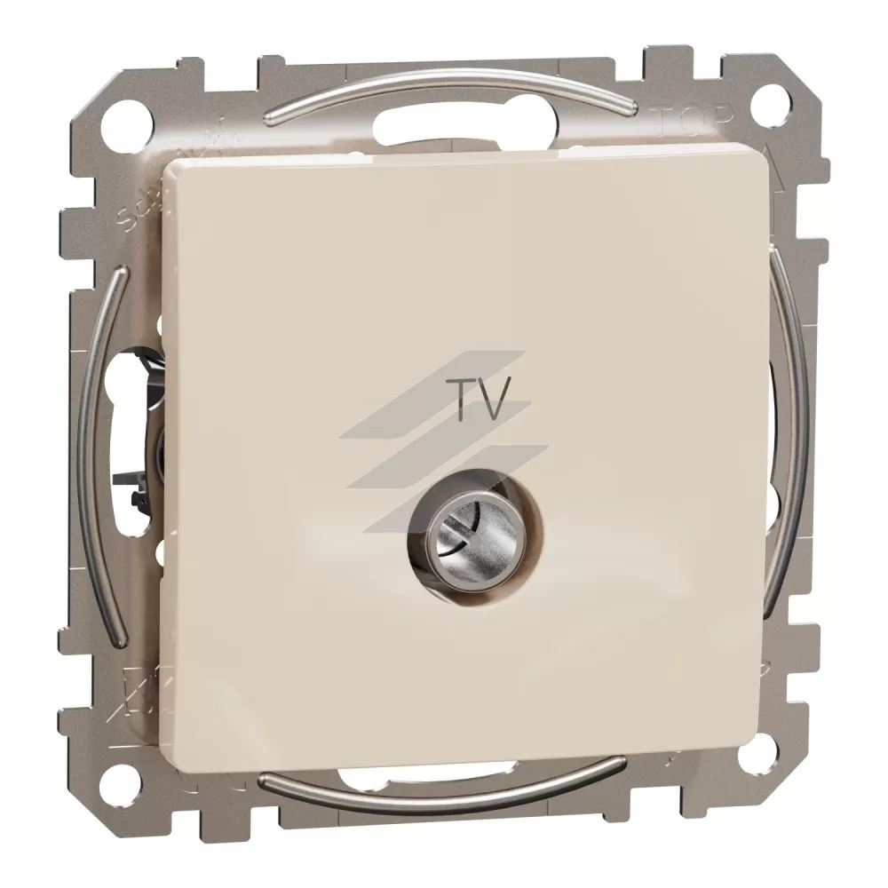 Кінцева TV розетка 4 дБ, бежевий, Sedna Design, Schneider Electric