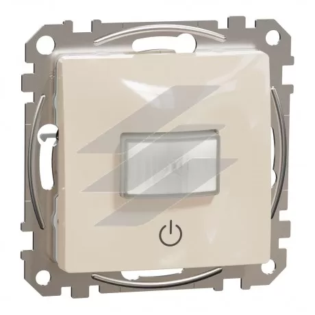Датчик руху із вимикачем 10А, бежевий, Sedna Design, Schneider Electric