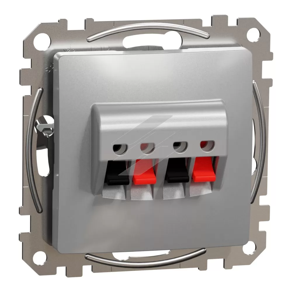 Аудіорозетка, алюміній, Sedna Design, Schneider Electric