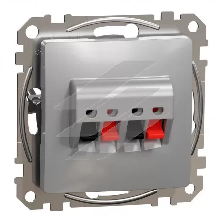 Аудіорозетка, алюміній, Sedna Design, Schneider Electric