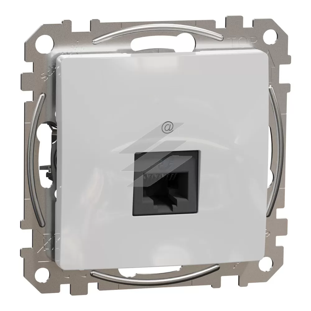 Розетка комп'ютерна 1хRJ45 CAT5E UTP, алюміній, Sedna Design, Schneider Electric